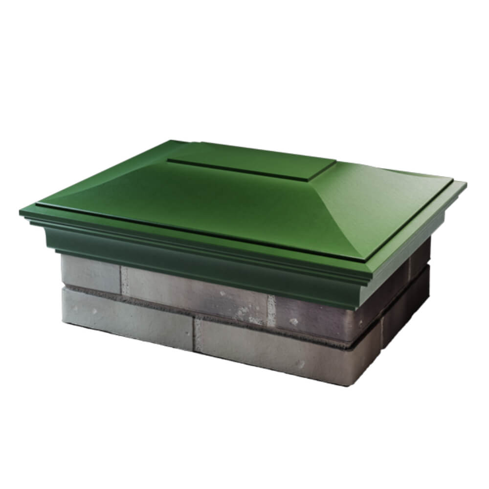 Колпак Zking Монблан Зеленый на столб 2х1.5 кирпича (515х385мм) в Перми фото