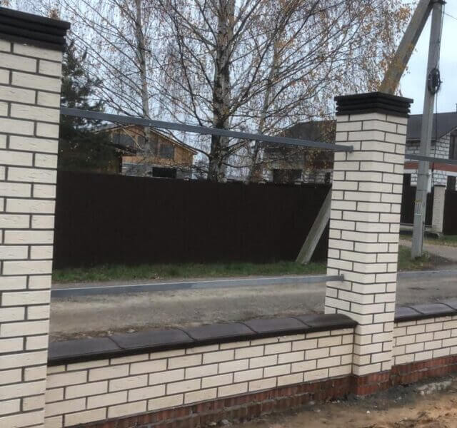 Колпак Zking Бона ХайТек Коричневый на столб 1.5х1.5 кирпича (385х385мм) в Перми фото