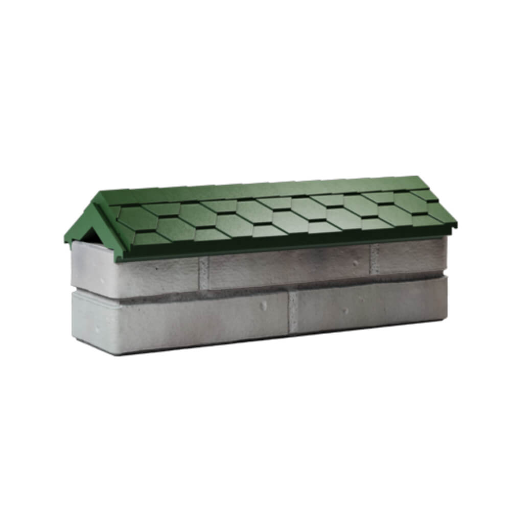 Парапет Zking Эверест Зеленый с посадкой на 0.5 кирпича (130мм) Пермь фото