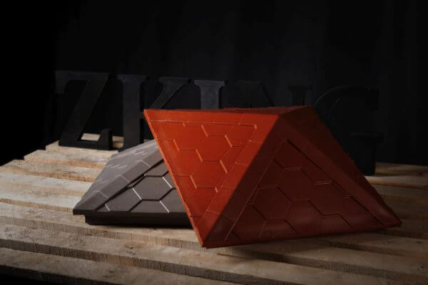 Колпак Zking Эверест Красный на столб 1.5х1.5 кирпича (390х390мм) в Перми фото