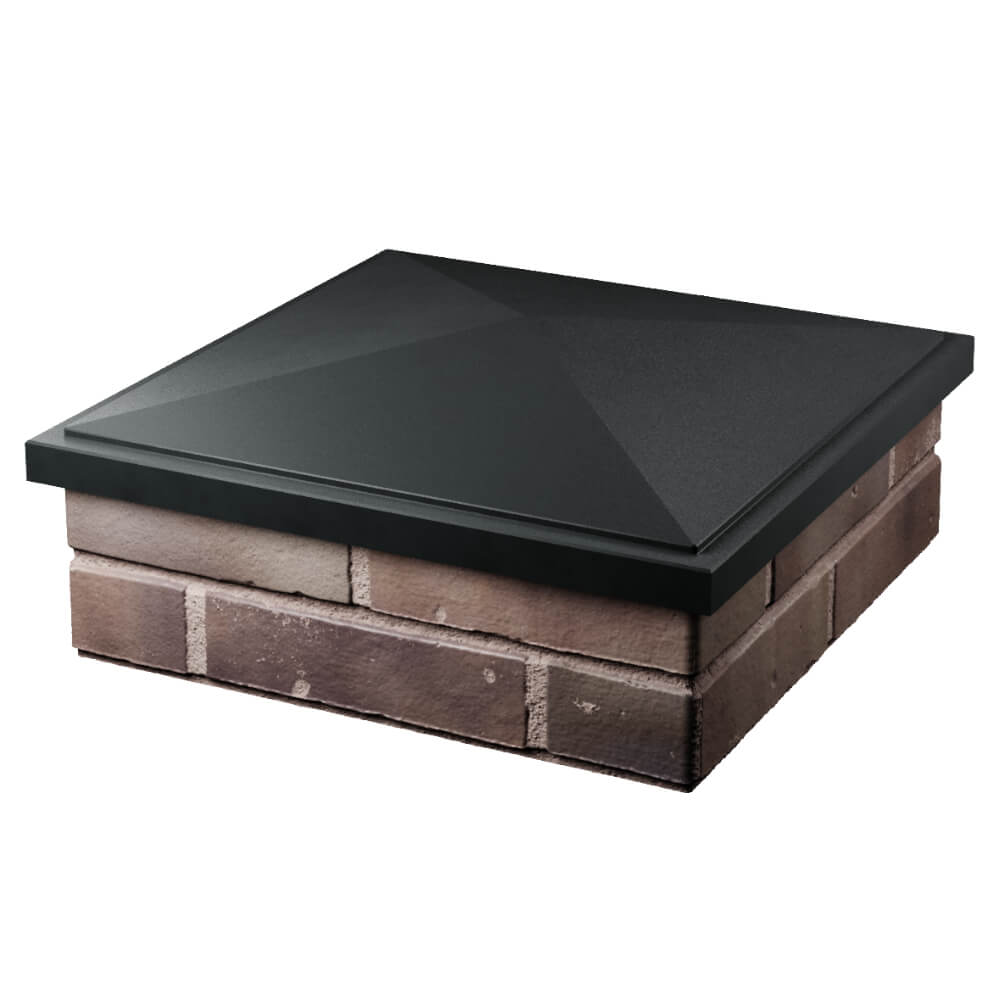 Колпак Zking БонаМоно Черный на столб 2х2 кирпича (515х515, 530х530мм) в Перми фото