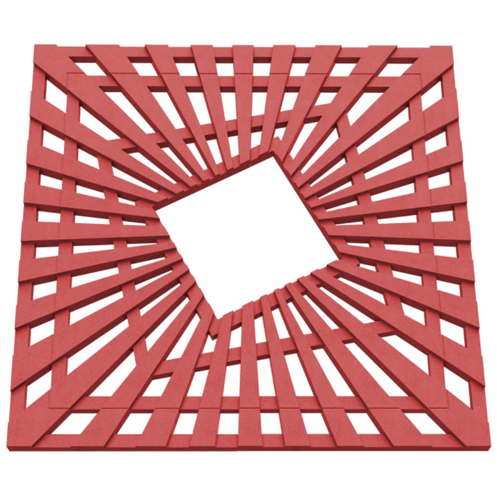 Приствольная решетка для дерева ZKING ATMOSPHERE 1.2х1.2м Красная в Перми фото