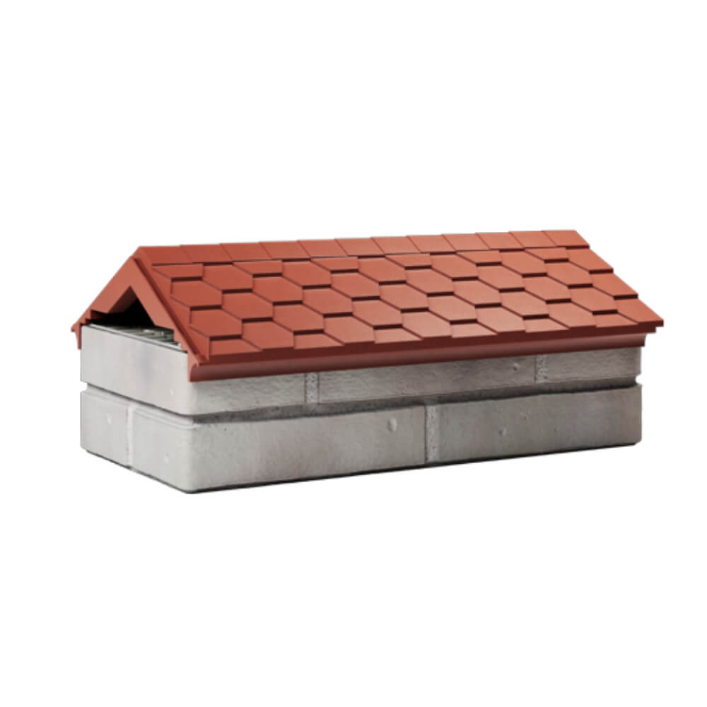 Парапет Zking Эверест Красный с посадкой на 1 кирпич (200/225/255мм) Пермь фото