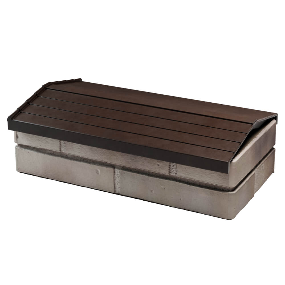 Парапет Zking Бона ХайТек Коричневый с посадкой на 1 кирпич (200/225/255мм) в Перми фото