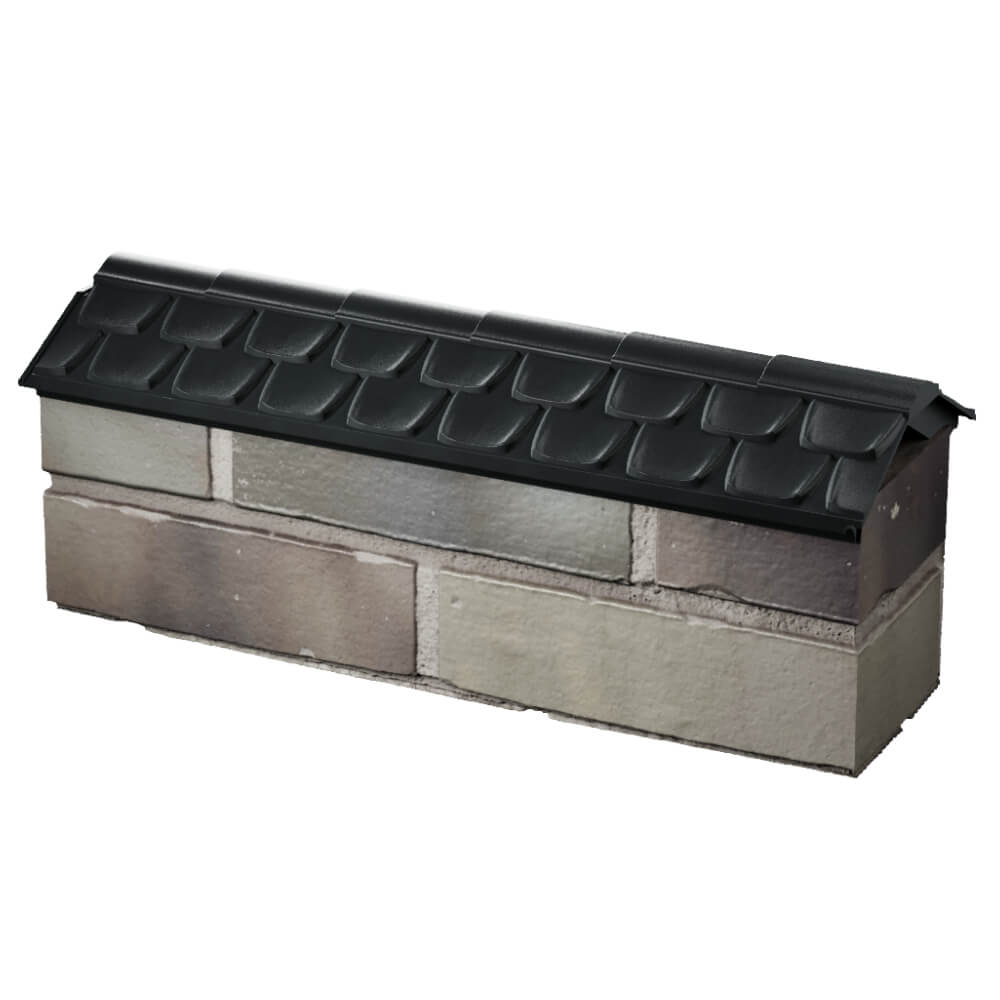 Парапет Zking Эльбрус Черный с посадкой на 0.5 кирпича (130мм) в Перми фото