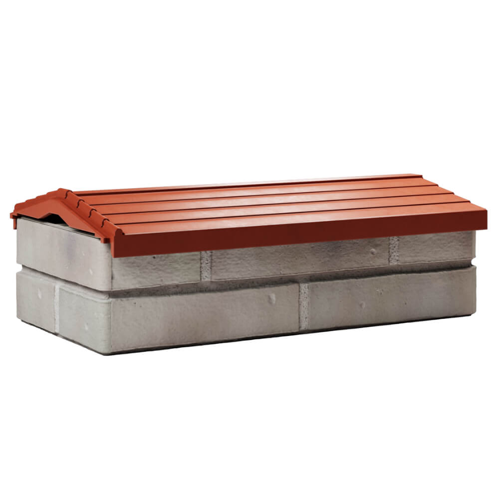 Парапет Zking Бона ХайТек Красный с посадкой на 1 кирпич (200/225/255мм) Пермь фото