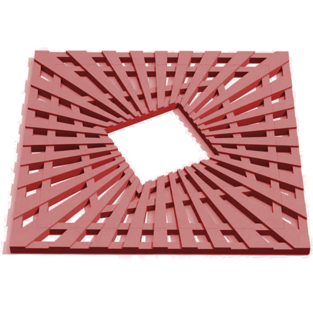 Приствольная решетка для дерева ZKING ATMOSPHERE 1.2х1.2м Красная Пермь фото