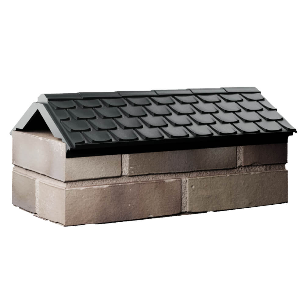 Парапет Zking Эльбрус Черный с посадкой на 1 кирпич (255мм) Пермь фото