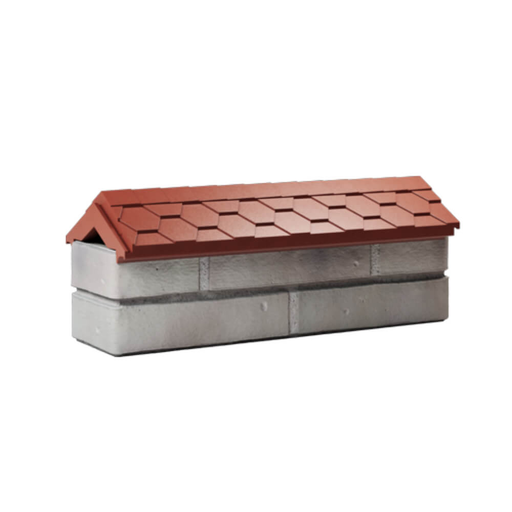 Парапет Zking Эверест Красный с посадкой на 0.5 кирпича (130мм) Пермь фото