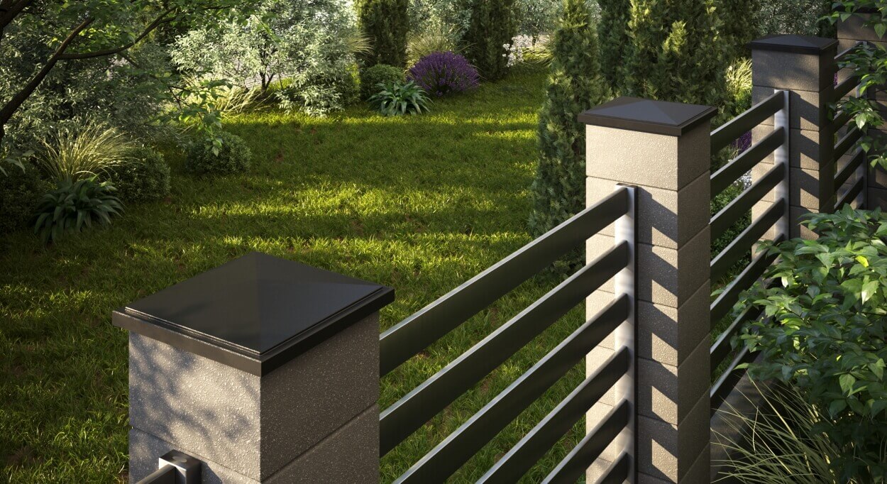 Колпак Zking БонаМоно Коричневый на столб 1.5х1.5 кирпича (385х385, 400х400мм) в Перми фото