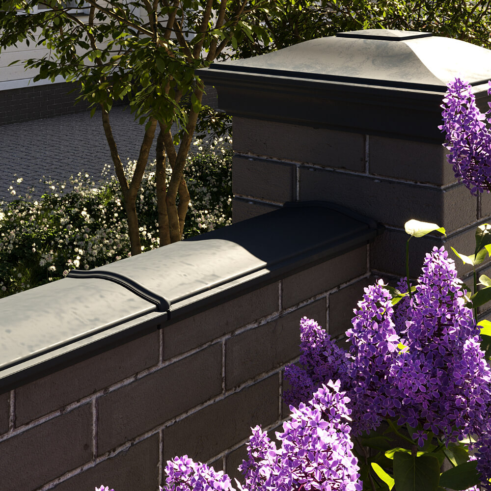 Парапет Zking Монблан Черный посадка на 0.5 кирпича (130мм) в Перми фото