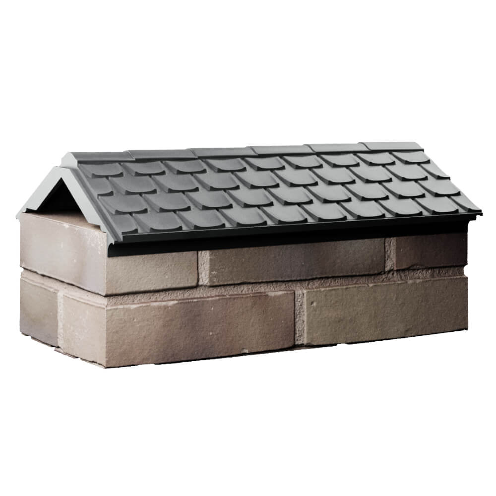 Парапет Zking Эльбрус Серый с посадкой на 1 кирпич (255мм) Пермь фото