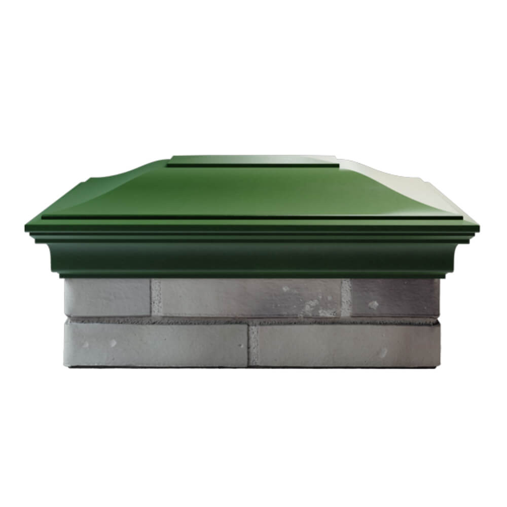 Колпак Zking Монблан Зеленый на столб 2х1.5 кирпича (515х385мм) в Перми фото