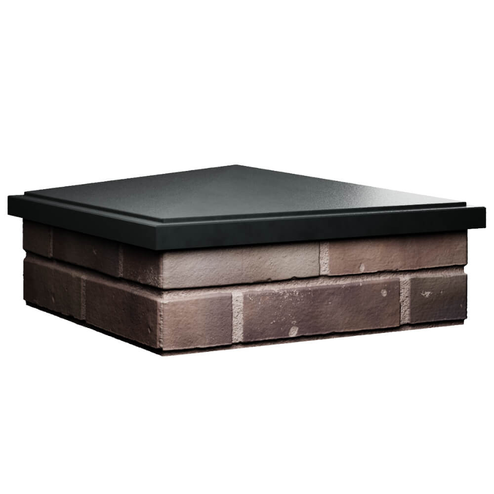 Колпак Zking БонаМоно Черный на столб 2х2 кирпича (515х515, 530х530мм) в Перми фото