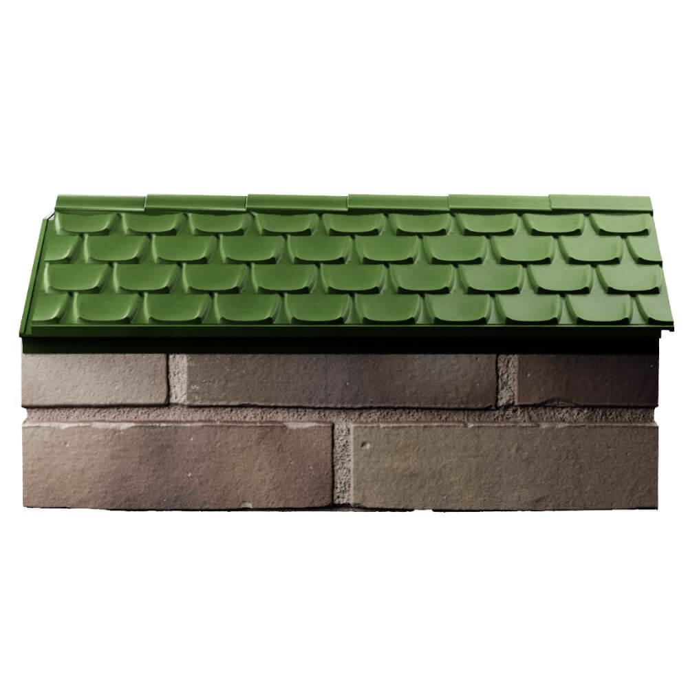 Парапет Zking Эльбрус Зеленый с посадкой на 1 кирпич (255мм) в Перми фото
