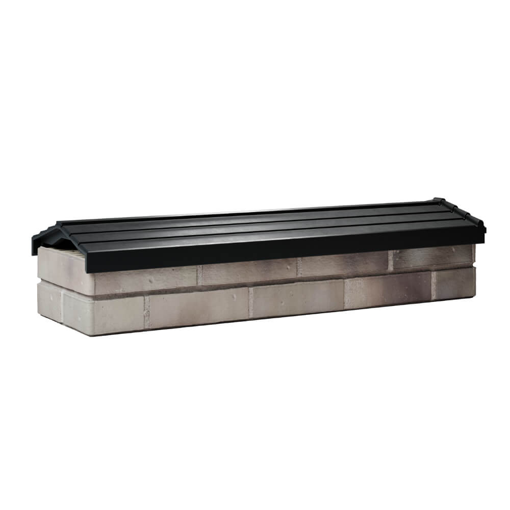 Парапет Zking Бона ХайТек Черный посадка на 0.5 кирпича (130мм) Пермь фото