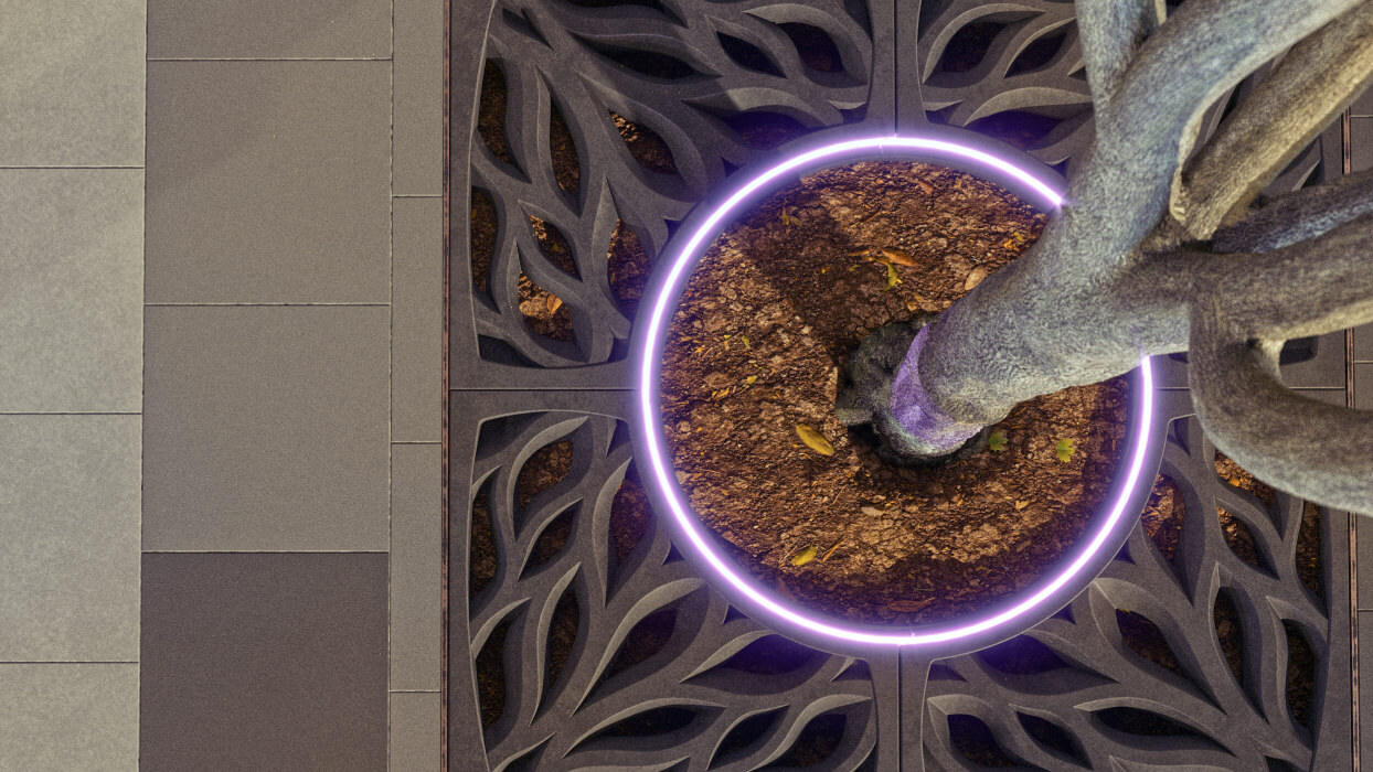 Приствольная решетка для дерева ZKING CRUST 1.2х1.2м Черная в Перми фото