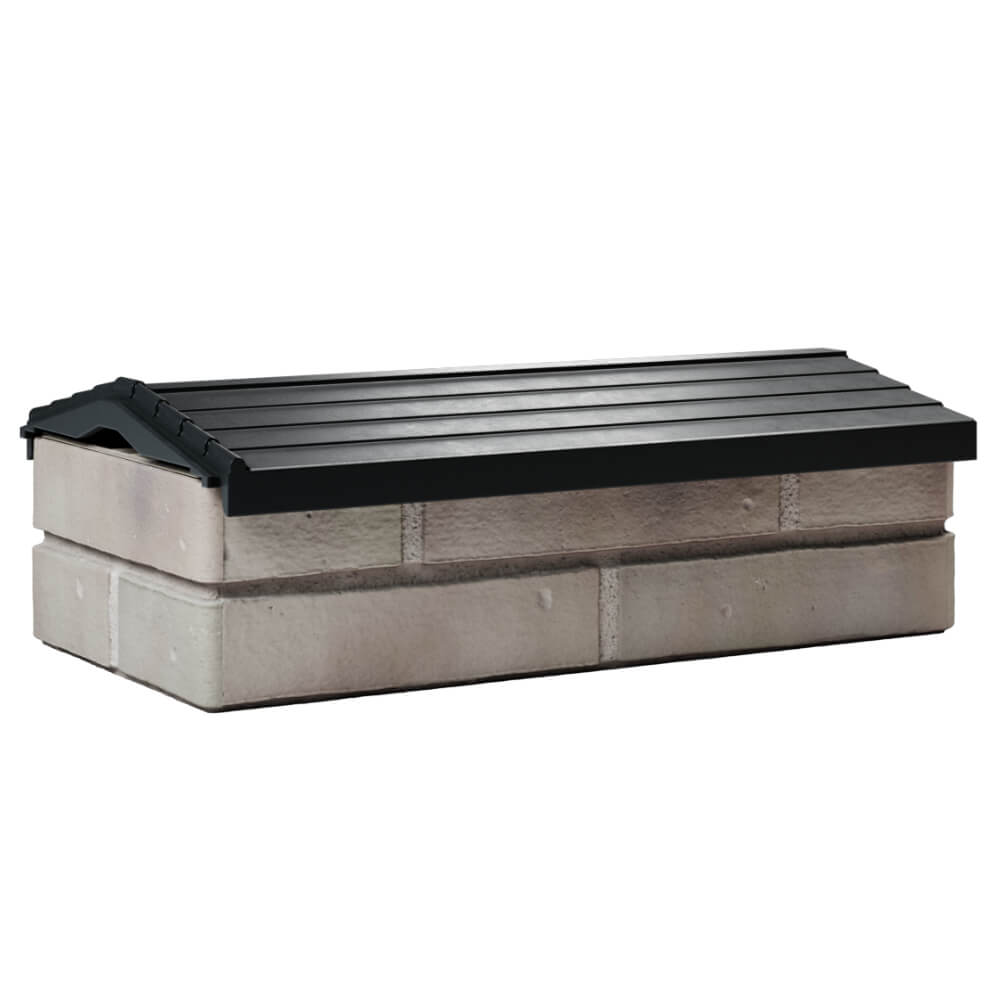 Парапет Zking Бона ХайТек Черный с посадкой на 1 кирпич (200/225/255мм) Пермь фото