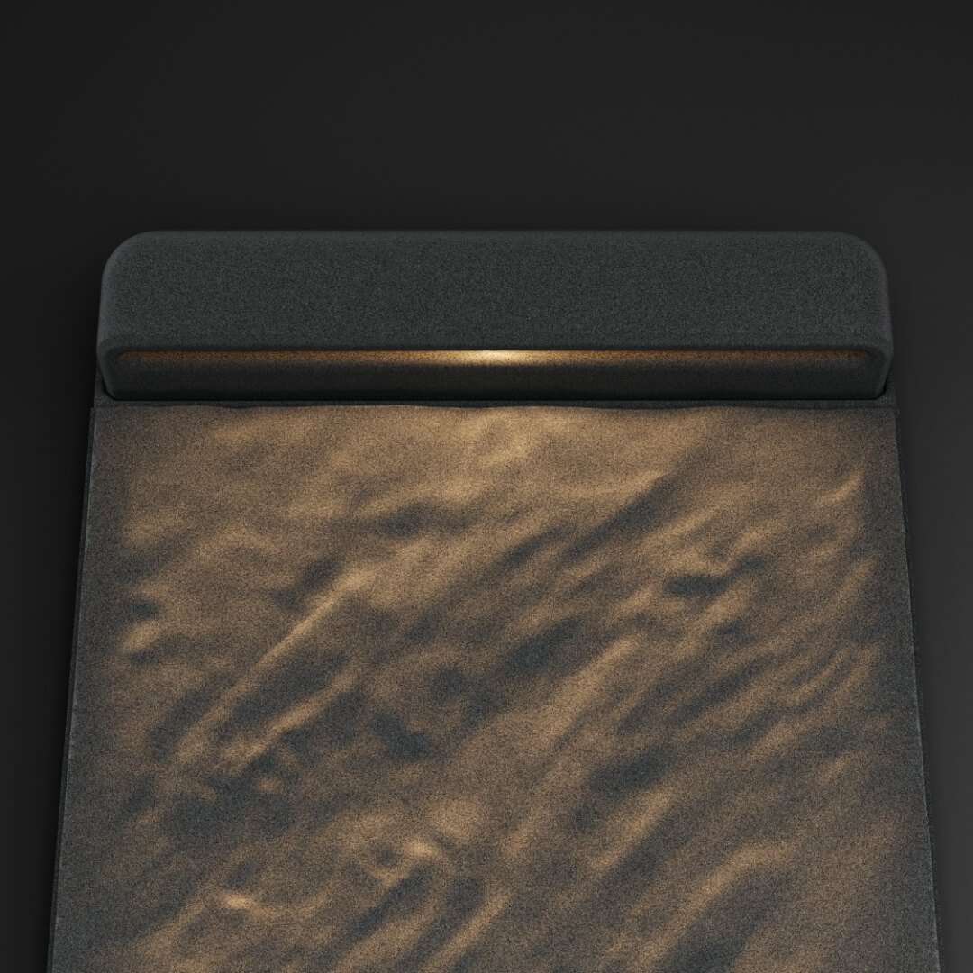 LED Светильник для шаговой плиты STONE Графитовый Серый 330х75х98мм в Перми фото