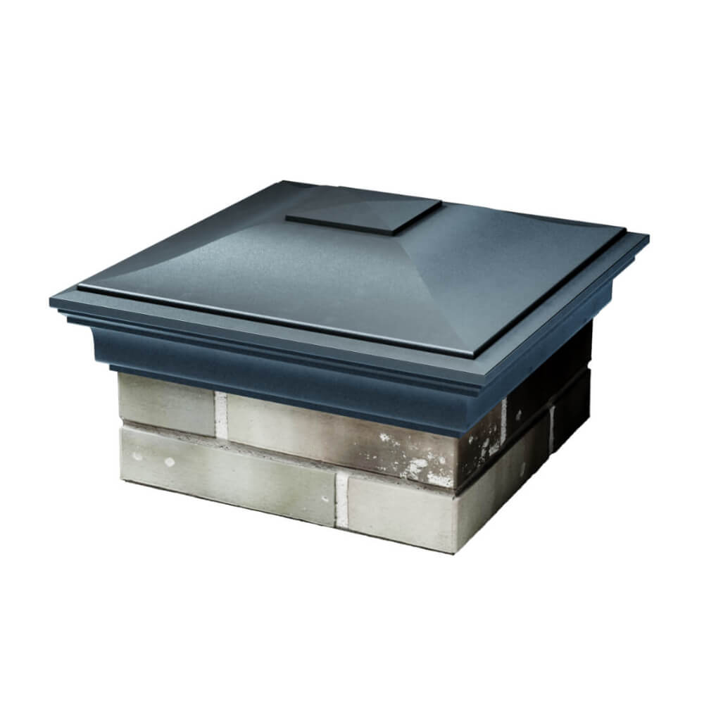 Колпак Zking Монблан Серый на столб 1.5х1.5 еврокирпича 0.7НФ (355х355мм) в Перми фото