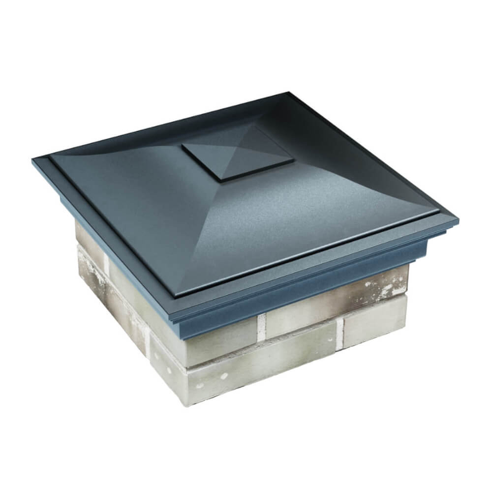 Колпак Zking Монблан Серый на столб 1.5х1.5 еврокирпича 0.7НФ (355х355мм) в Перми фото