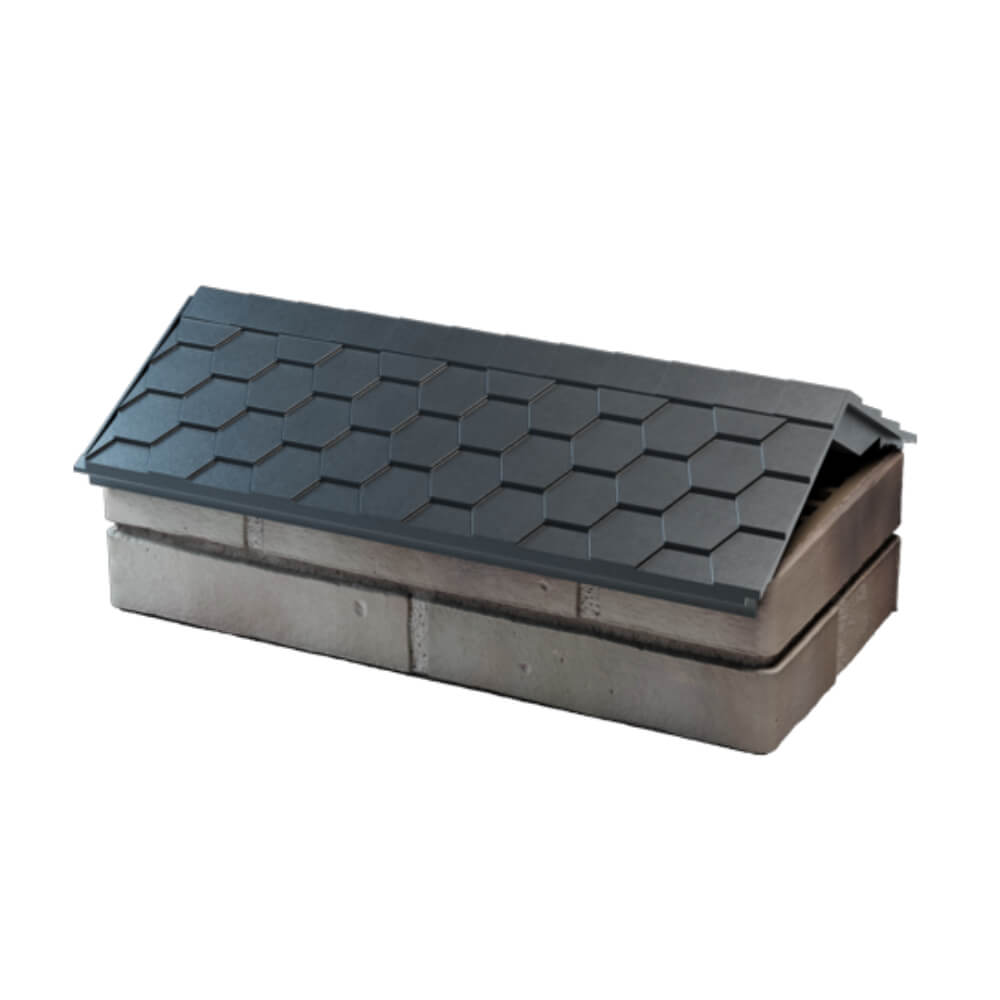 Парапет Zking Эверест Серый с посадкой на 1 кирпич (200/225/255мм) в Перми фото