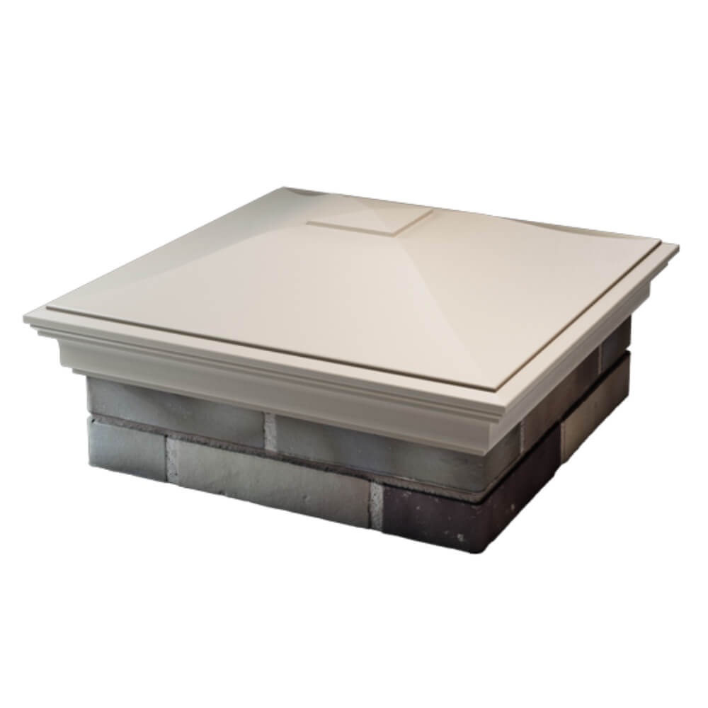 Колпак Zking Монблан Бежевый на столб 2х2 кирпича (515х515мм) в Перми фото