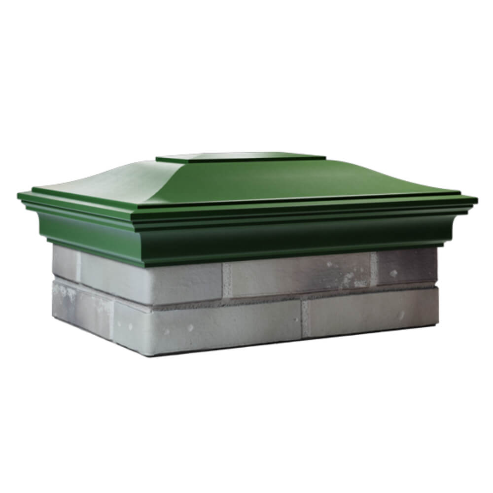 Колпак Zking Монблан Зеленый на столб 2х1.5 кирпича (515х385мм) в Перми фото