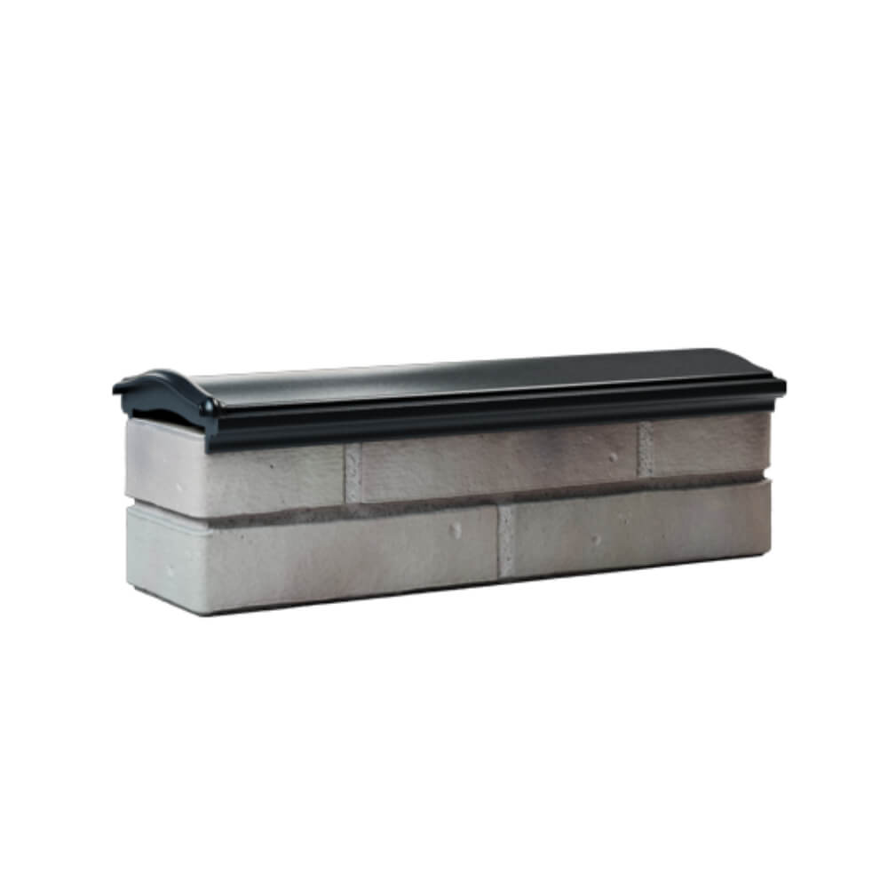 Парапет Zking Монблан Черный посадка на 0.5 кирпича (130мм) Пермь фото