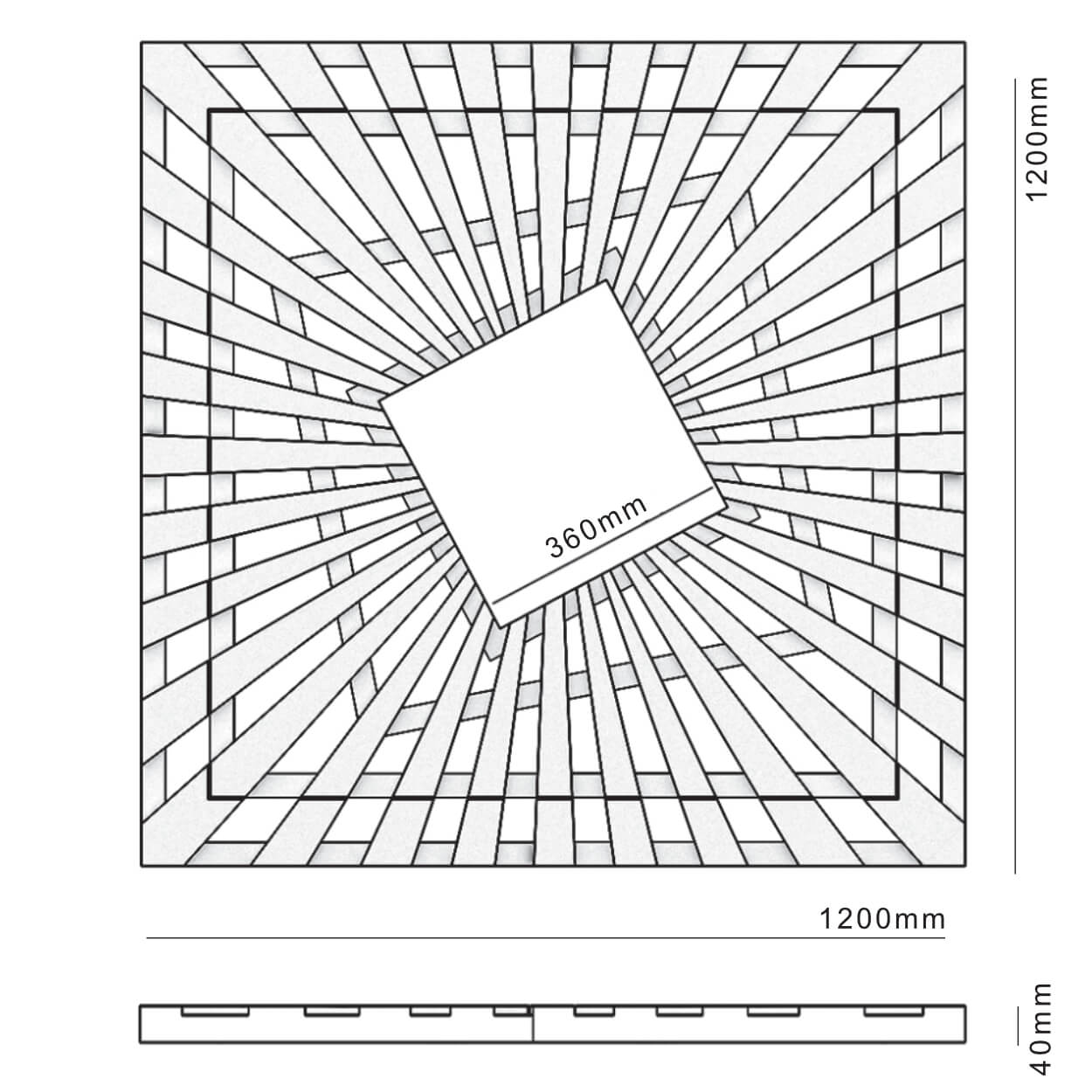 Приствольная решетка для дерева ZKING ATMOSPHERE 1.2х1.2м Черная в Перми фото