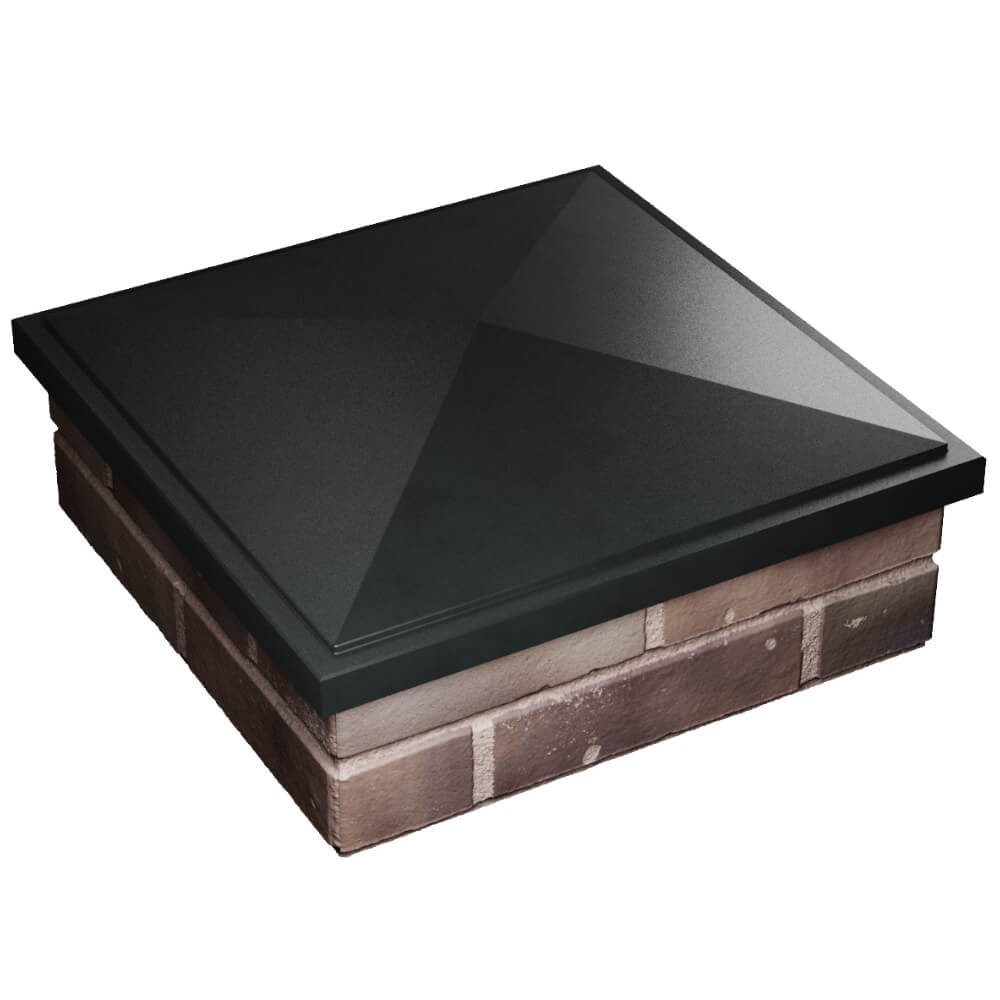 Колпак Zking БонаМоно Черный на столб 2х2 кирпича (515х515, 530х530мм) в Перми фото