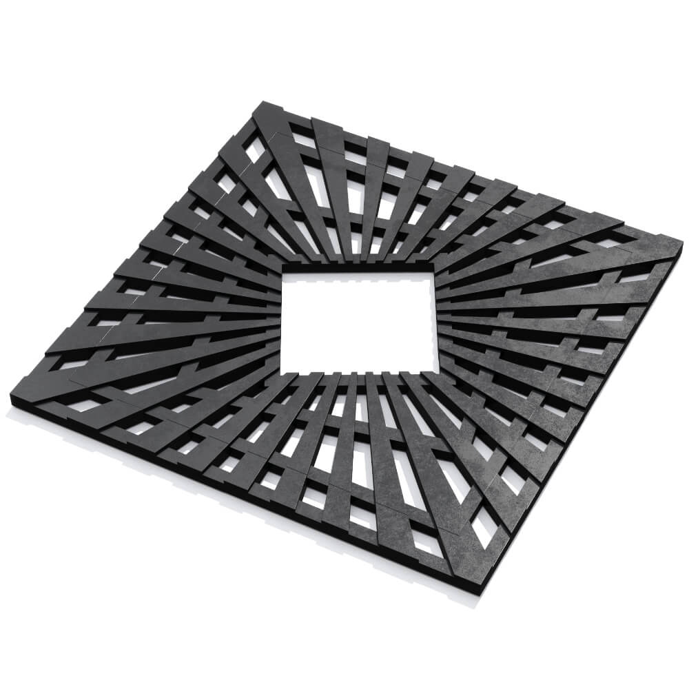 Приствольная решетка для дерева ZKING ATMOSPHERE 1.2х1.2м Черная в Перми фото