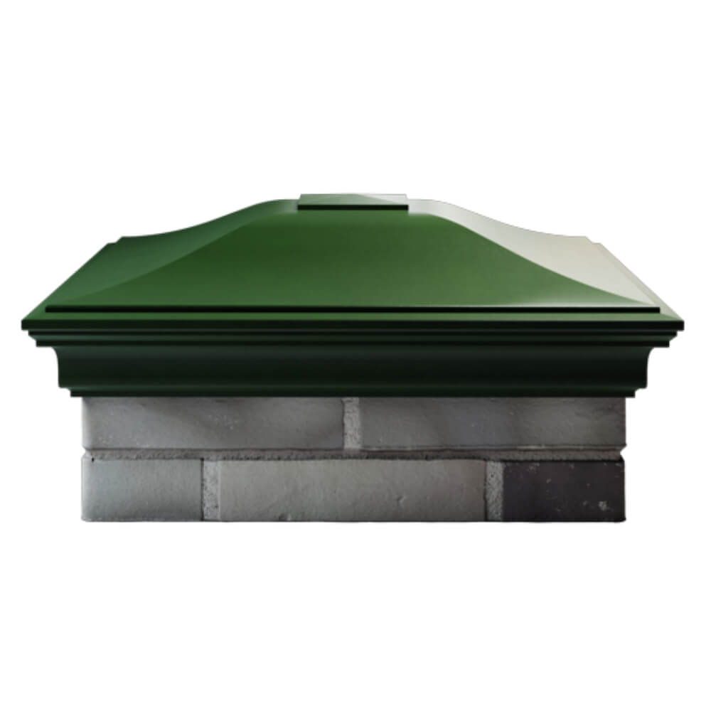 Колпак Zking Монблан Зеленый на столб 2х2 кирпича (515х515мм) в Перми фото