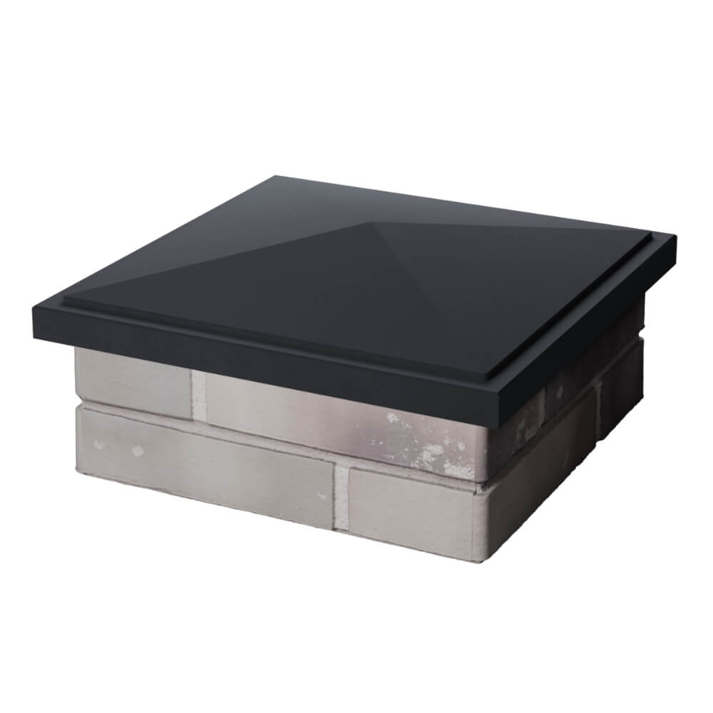 Колпак Zking БонаМоно Серый на столб 1.5х1.5 кирпича (385х385, 400х400мм) в Перми фото