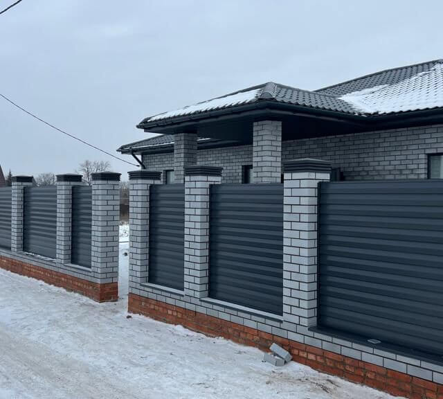 Колпак Zking Бона ХайТек Серый на столб 1.5х1.5 кирпича (385х385мм) в Перми фото