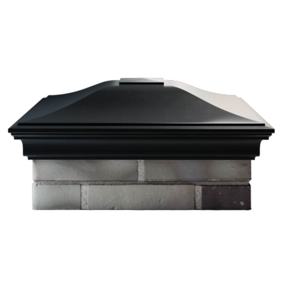 Колпак Zking Монблан Черный на столб 2х2 кирпича (515х515мм) в Перми фото
