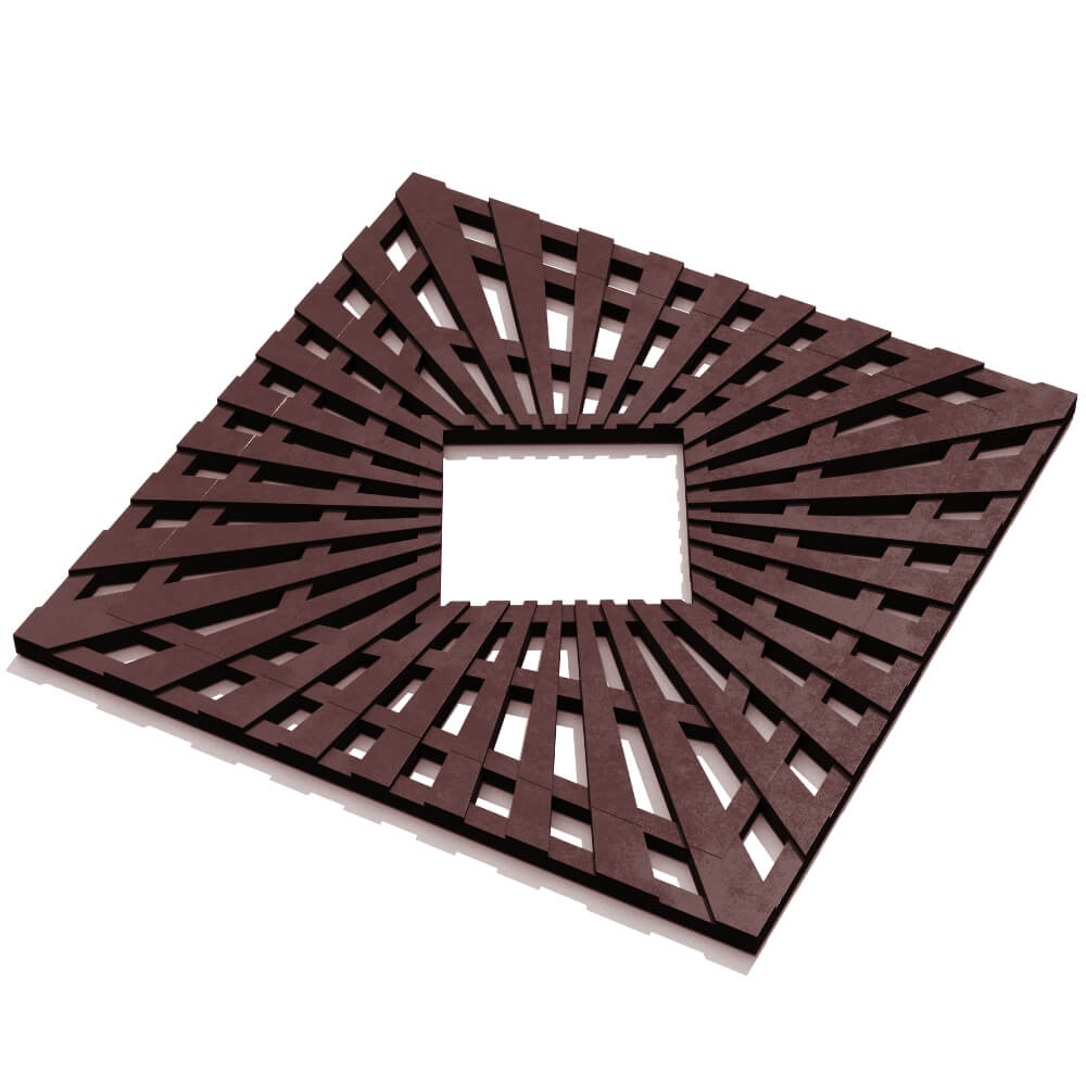 Приствольная решетка для дерева ZKING ATMOSPHERE 1.2х1.2м Коричневая в Перми фото