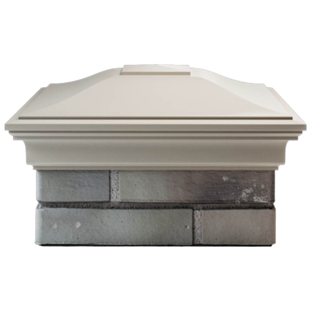 Колпак Zking Монблан Бежевый на столб 1.5х1.5 кирпича (385х385мм) Пермь фото