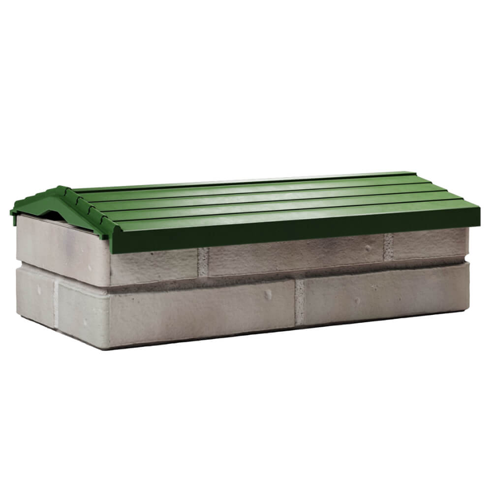 Парапет Zking Бона ХайТек Зеленый с посадкой на 1 кирпич (200/225/255мм) Пермь фото