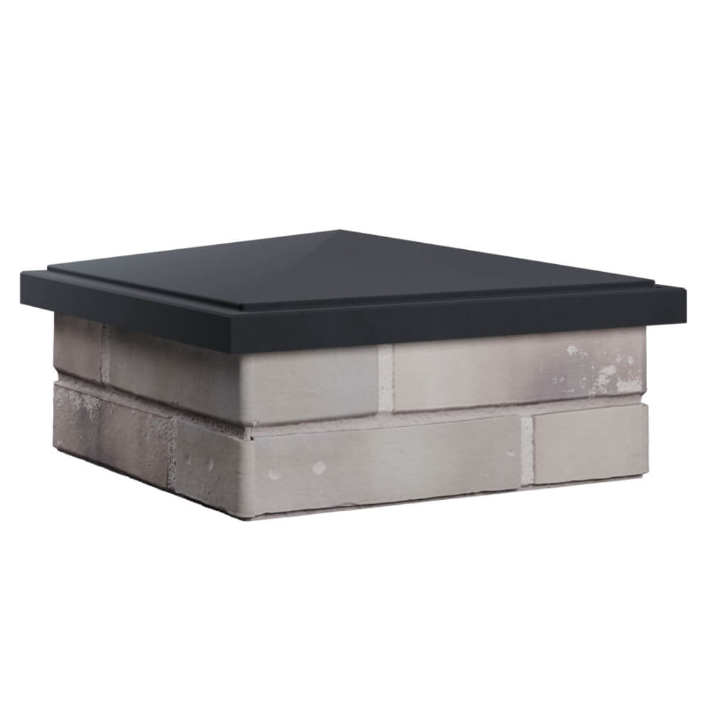 Колпак Zking БонаМоно Серый на столб 1.5х1.5 кирпича (385х385, 400х400мм) в Перми фото