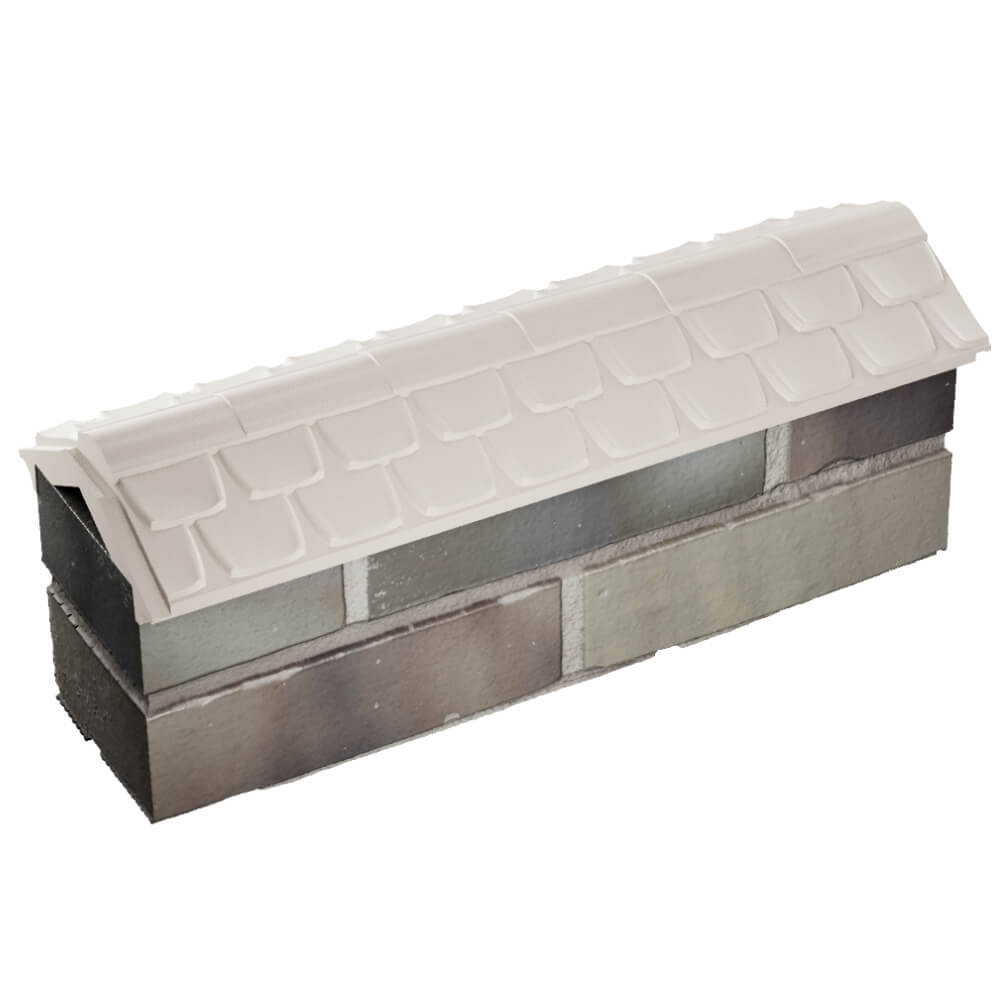 Парапет Zking Эльбрус Бежевый с посадкой на 0.5 кирпича (130мм) в Перми фото