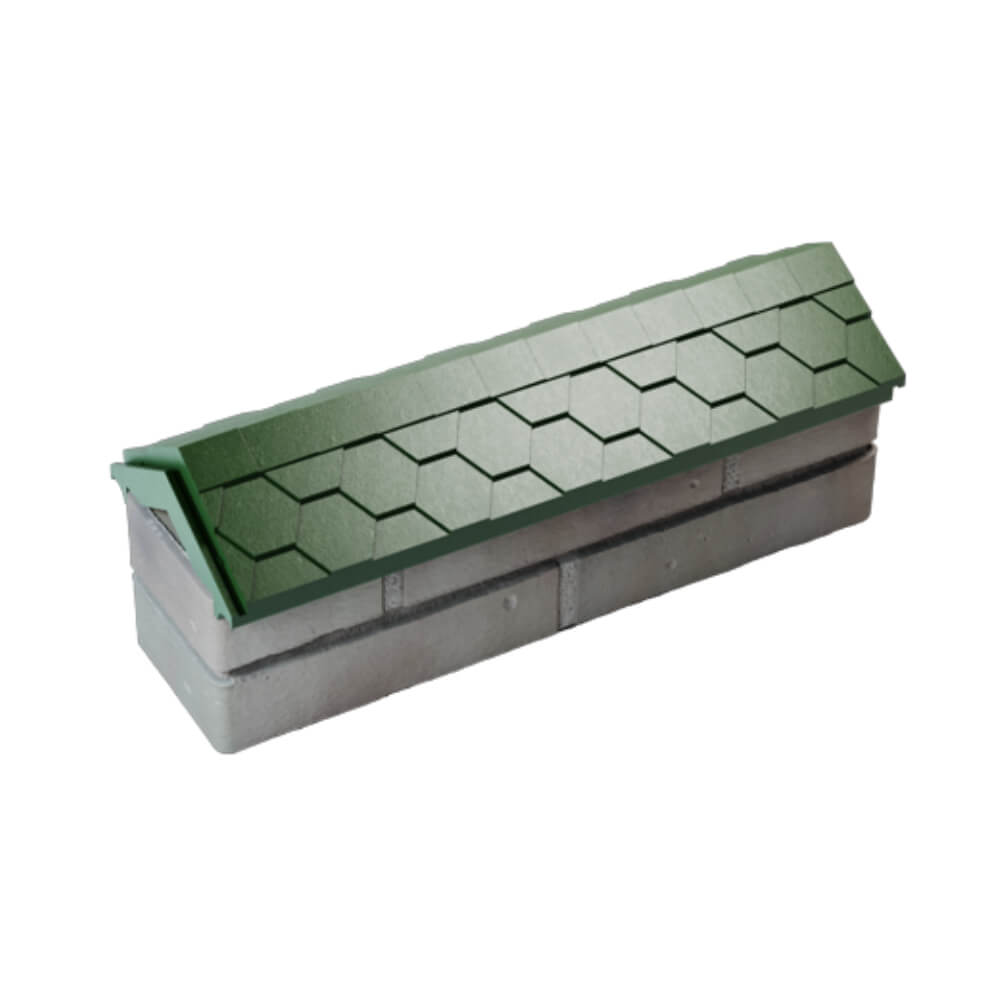 Парапет Zking Эверест Зеленый с посадкой на 0.5 кирпича (130мм) в Перми фото