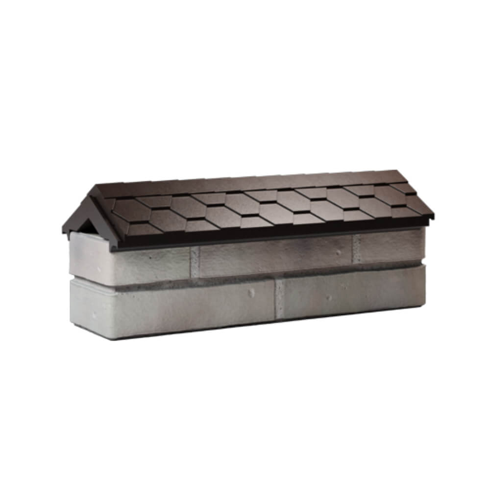 Парапет Zking Эверест Коричневый с посадкой на 0.5 кирпича (130мм) Пермь фото