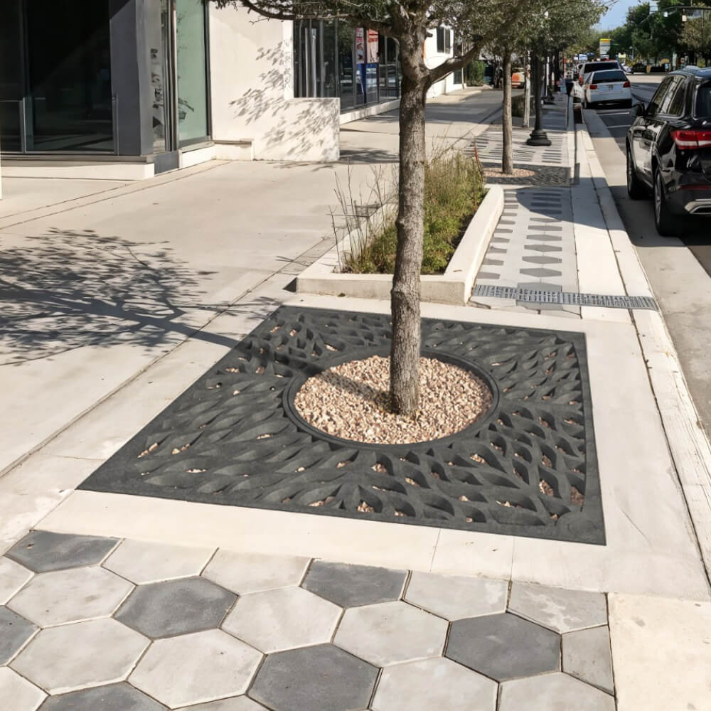 Приствольная решетка для дерева ZKING CRUST 2х2м Черная в Перми фото