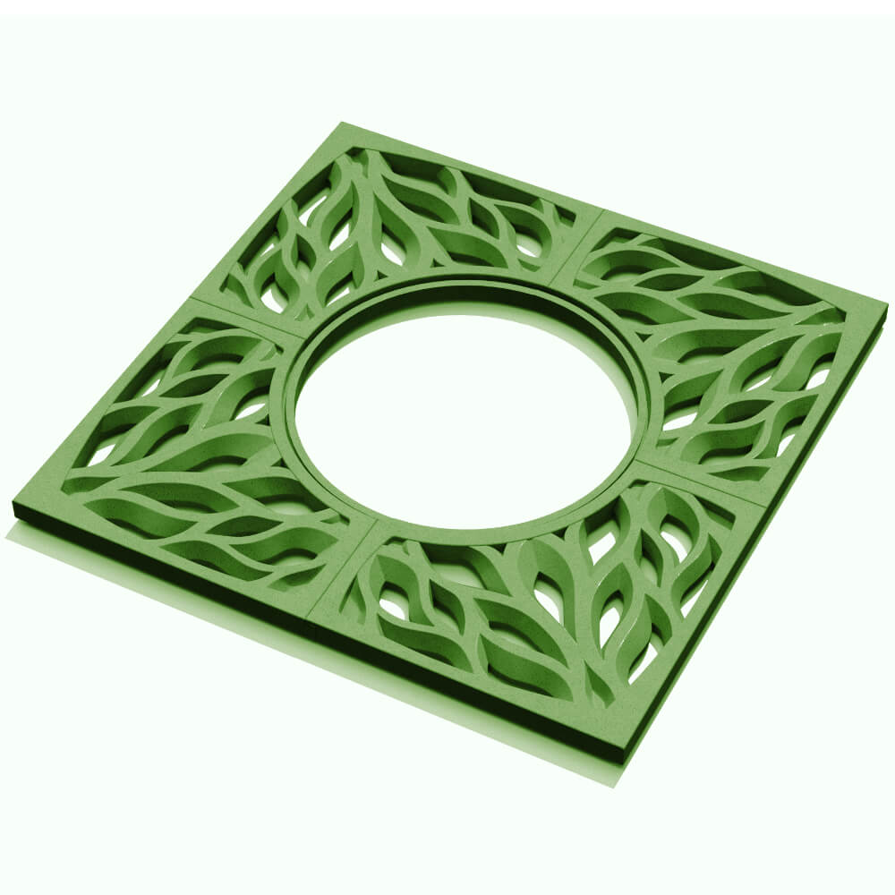 Приствольная решетка для дерева ZKING CRUST 1.2х1.2м Зеленая в Перми фото