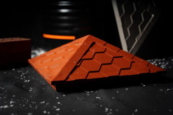 Колпак Zking Эверест Красный на столб 1.5х1.5 кирпича (390х390мм) в Перми фото