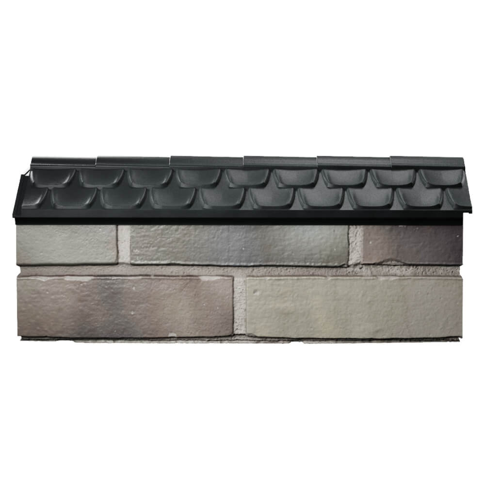 Парапет Zking Эльбрус Черный с посадкой на 0.5 кирпича (130мм) в Перми фото