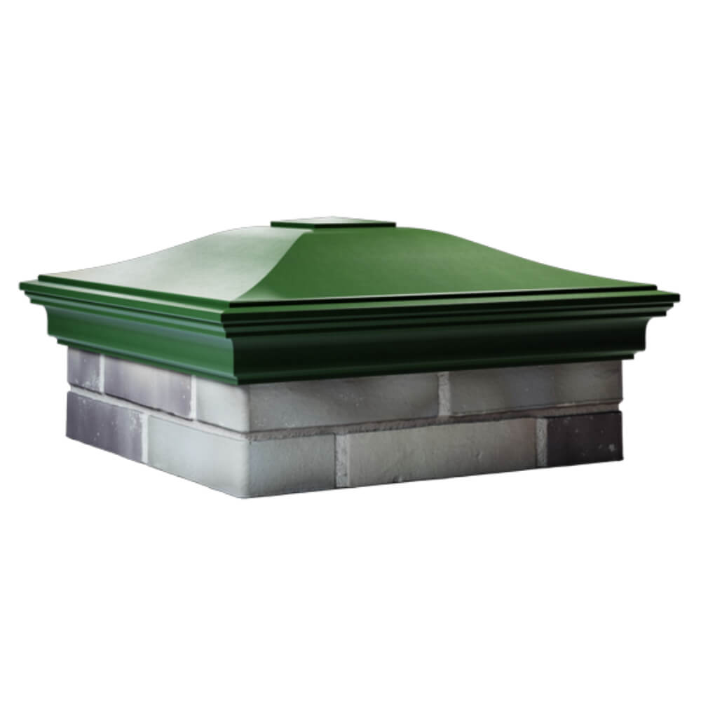 Колпак Zking Монблан Зеленый на столб 2х2 кирпича (515х515мм) в Перми фото