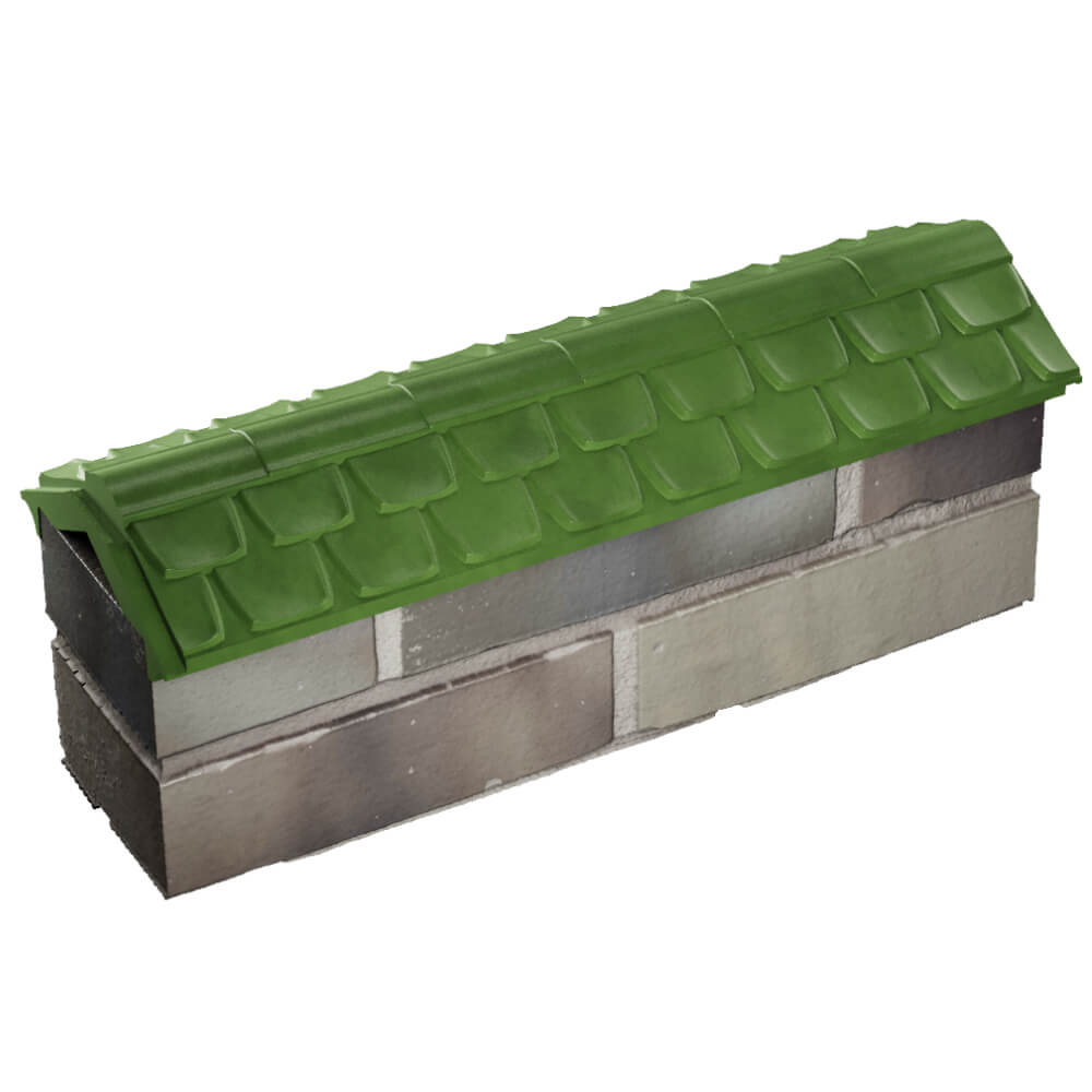 Парапет Zking Эльбрус Зеленый с посадкой на 0.5 кирпича (130мм) в Перми фото